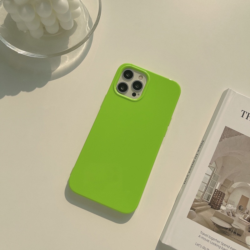 Ốp lưng iphone Ốp Điện Thoại Silicon Dẻo Dày Dặn Màu Dạ Quang Cho iPhone 11 13 XS XR 12Pro Max Dinuo case-III