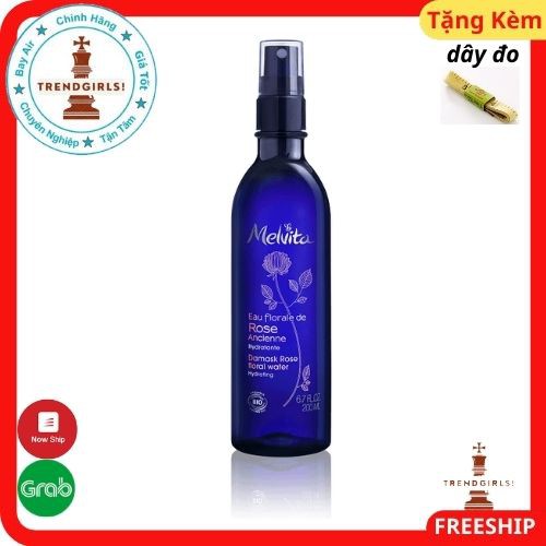 Nước hoa hồng/Toner Melvita Damask Rose Floral Water, Pháp (200ml)