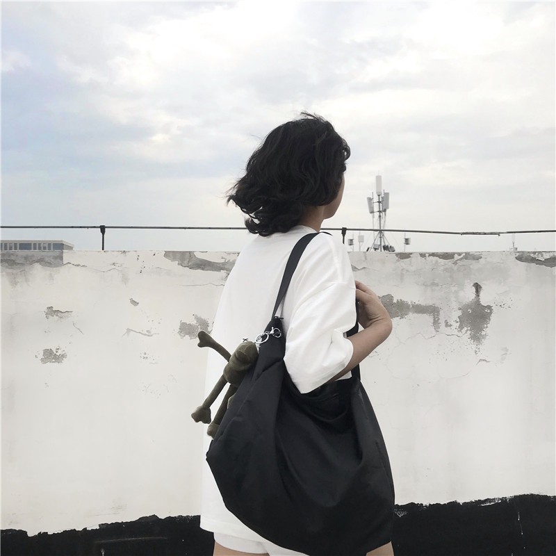 Ba Lô Đi Học Thiết Kế Đơn Giản Cỡ Lớn 13003 Phong Cách Hip Hop Thời Trang Unisex