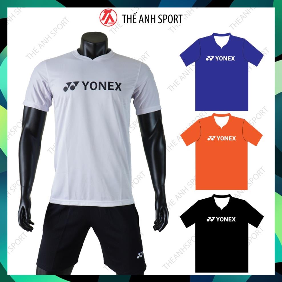 Áo cầu lông training cộc tay, áo yonex tập luyện và thi đấu cầu lông chất liệu mát mẻ Đẹp