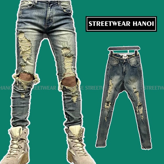 ™[STREETWEAR HANOI] - Quần jeans FOG 5TH cao cấp full tag túi, quần bò FOG