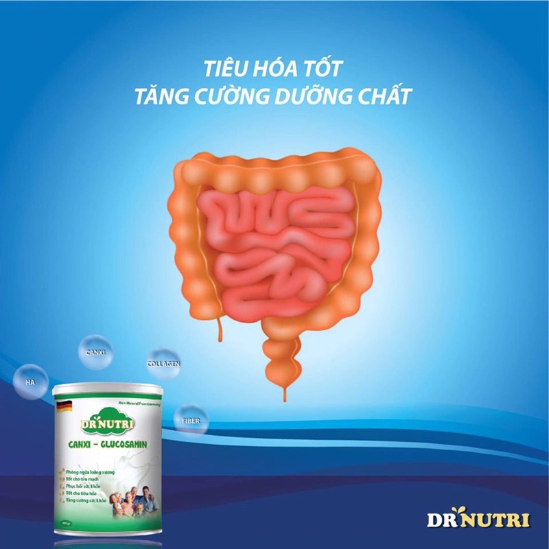 Sữa Canxi Glucosamin Organic Dr Nutri sữa bột cho xương khớp hấp thụ canxi nano cho khớp, chắc khỏe xương, giảm nhức mỏi