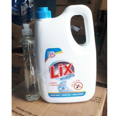 Can lau sàn lix đuổi côn trùng 3.6 lít tặng kèm chai rửa chén 392ml