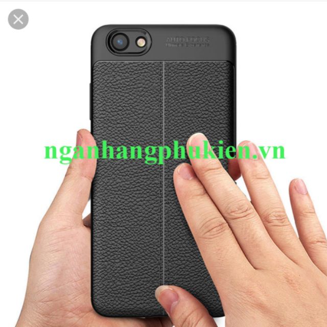 Ốp lưng vivo y81 silicon giả da,chống sốc auto Focus