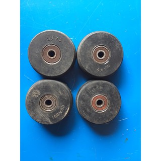 Bộ 4 bánh xe chịu tải, bộ 4 bánh xe gang đặc 10cm  siêu bền Tặng kèm 4 đôi bi vừa bánh, bánh xe đẩy hàng
