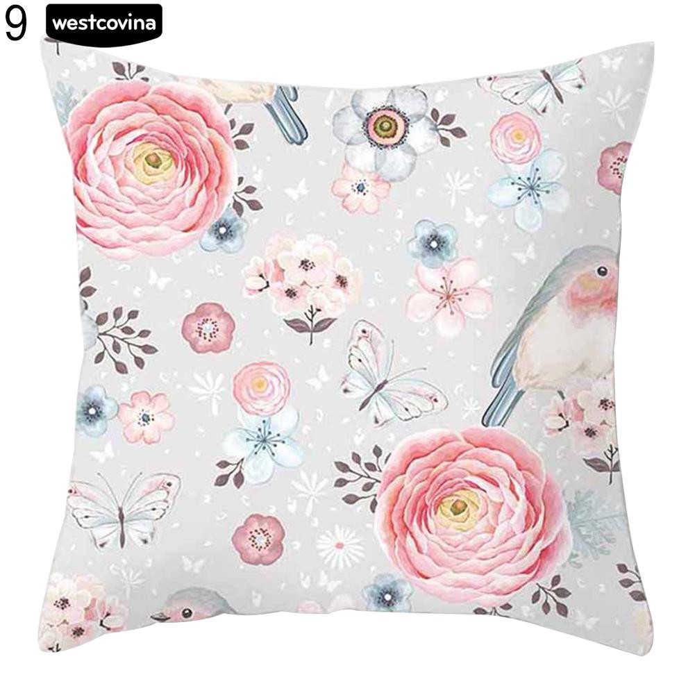 Áo gối vuông hình hoa