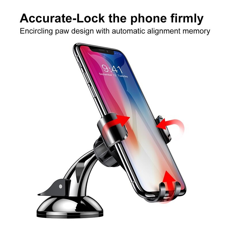 Bộ đế giữ điện thoại dùng trong xe hơi Baseus Osculum Type Gravity Car Mount