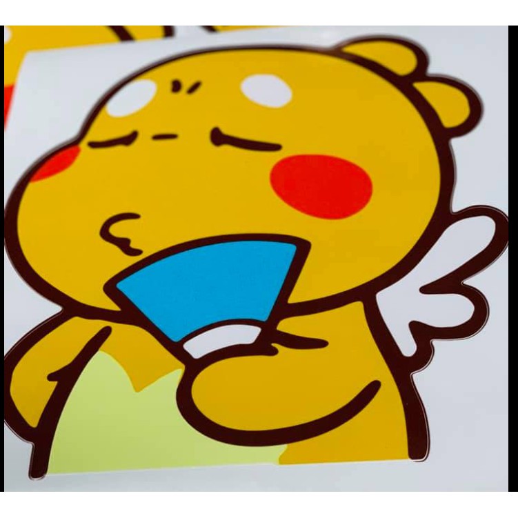 TEM STICKER KHỦNG LONG DỄ THƯƠNG CHO XE TẢI XE Ô TÔ, XE HƠI  - KÍCH THƯỚC 30x30CM