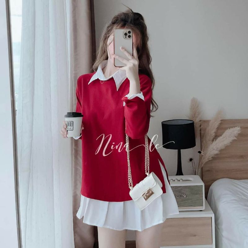 SET 3 MÓN SƠ MI, ÁO GILE NỈ ĐỎ VÀ QUẦN ĐÙI