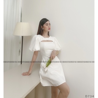  [BBSTORE'S] Đầm Xoè Khoét Ngực - D734