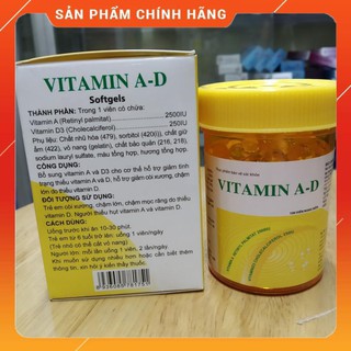 Vitamin A-D lọ 100 viên