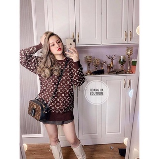 ÁO LEN CỠ LỚN NỮ ĐẸP_ÁO LEN bigsize 60-90kg hoạ tiết đẹp (Vòng1 120cm) ):>