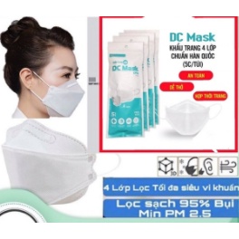 DC Khẩu Trang KF94 Công Nghệ Nhật Bản Khẩu Trang Y Tế 4 lớp màu Trắng Xanh Xám