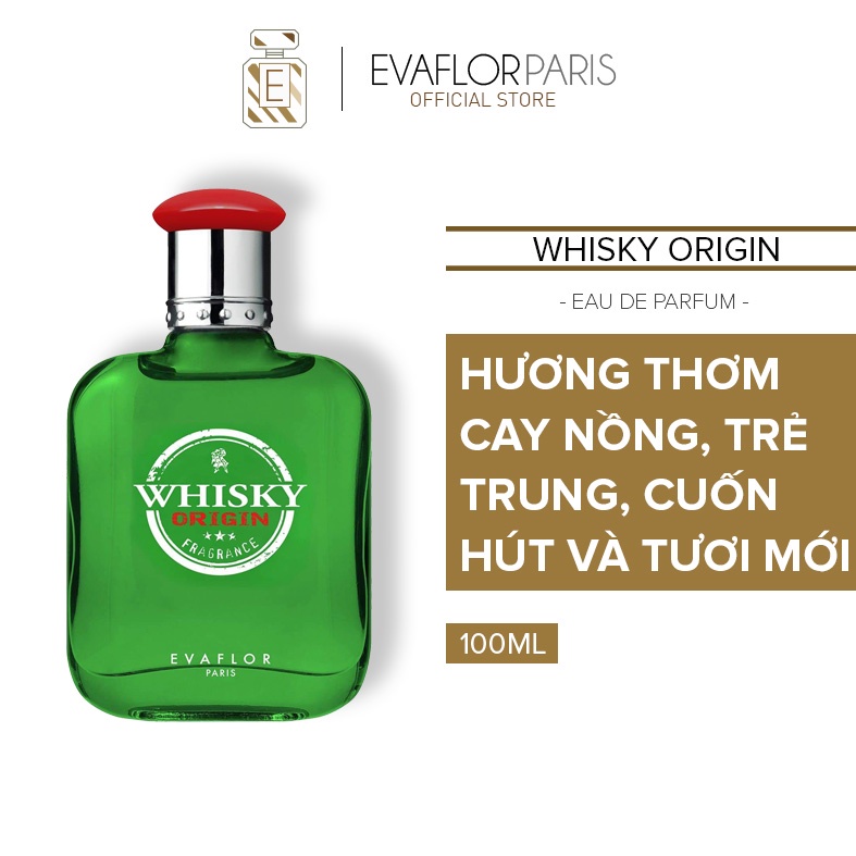 Nước hoa nam Evaflor Whisky Origin chính hãng Pháp hương thơm cay nồng cuốn hút 50ml