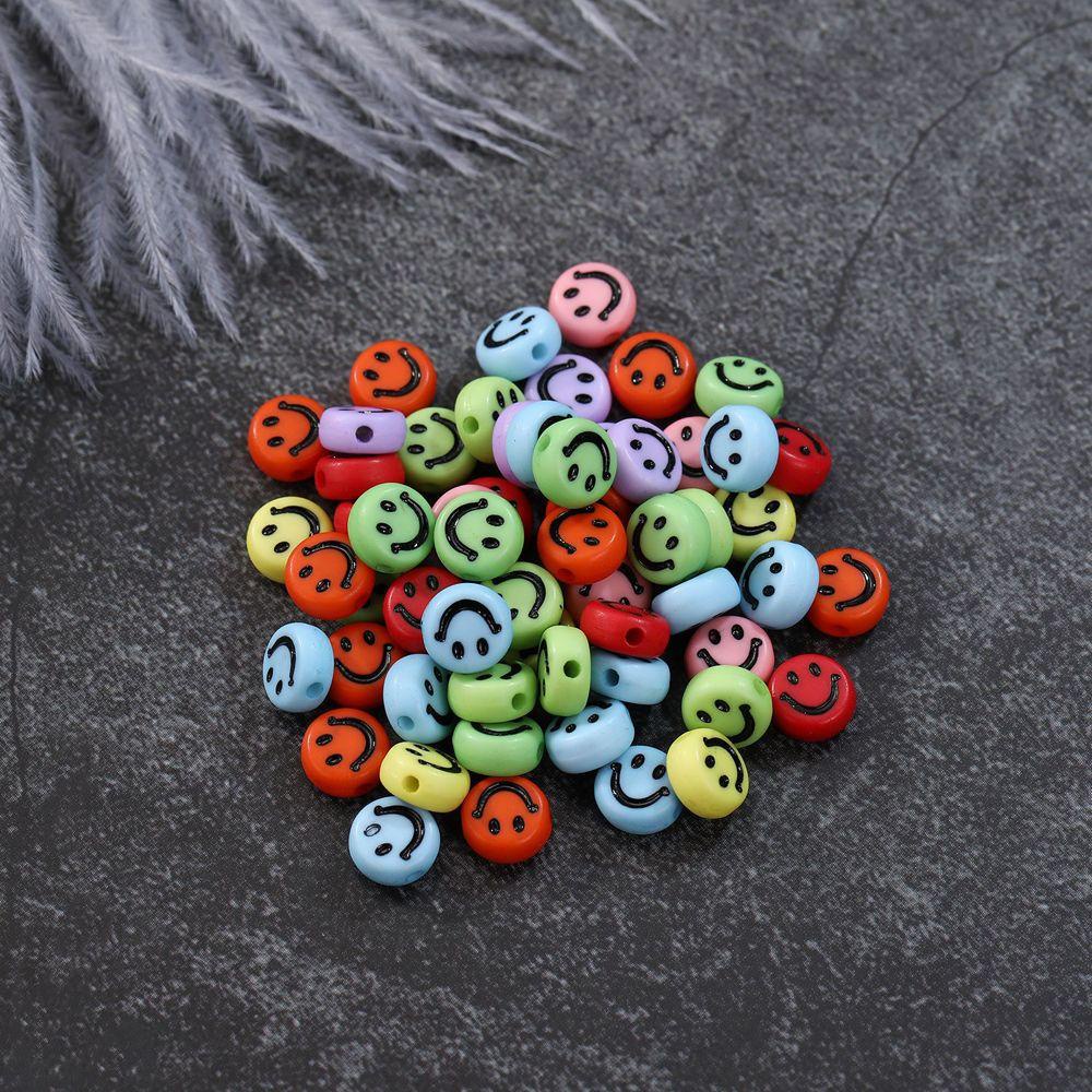 QQMALL Set 100 Mặt Vòng cổ 7mm Hình Oval Dễ Thương