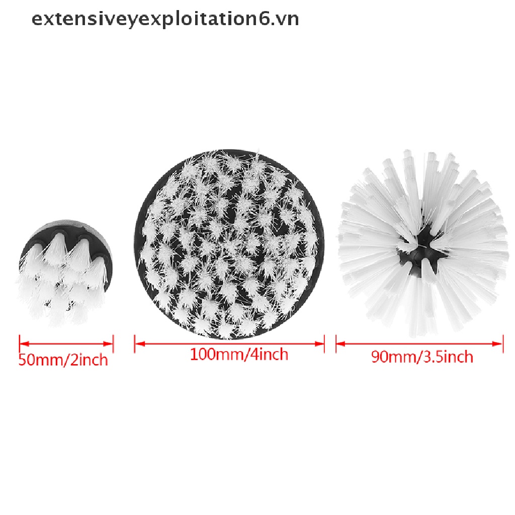 Cọ Vệ Sinh Sàn Nhà Gắn Máy Khoan Điện E6VN / Màu Trắng Tiện Dụng