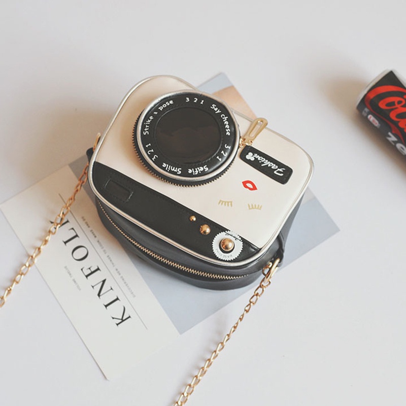 Túi đeo chéo IELGY hình máy ảnh thời trang phong cách retro độc đáo