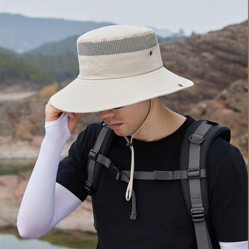 Mũ Vành Rộng Màu Sắc Đơn Giản Thời Trang Mùa Hè Cho Nam