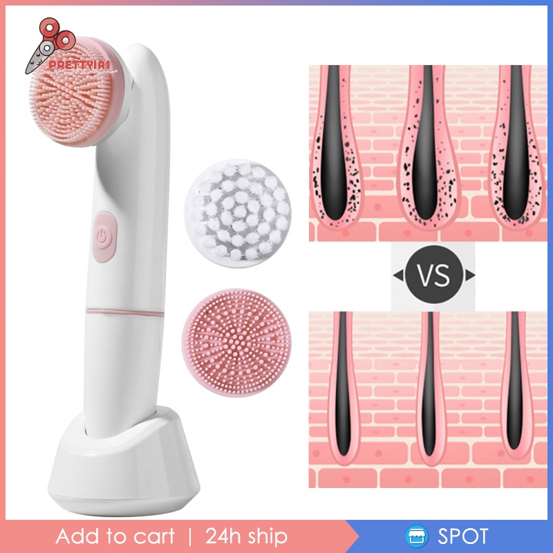 Máy Rửa Mặt Prettyia1 2 Trong 1 Làm Sạch Lỗ Chân Lông Chăm Sóc Da Chống Bụi Bẩn