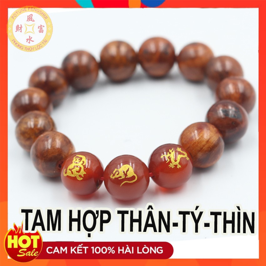 Vòng tay Tam hợp Huyết Long Thân - Tý - Thìn