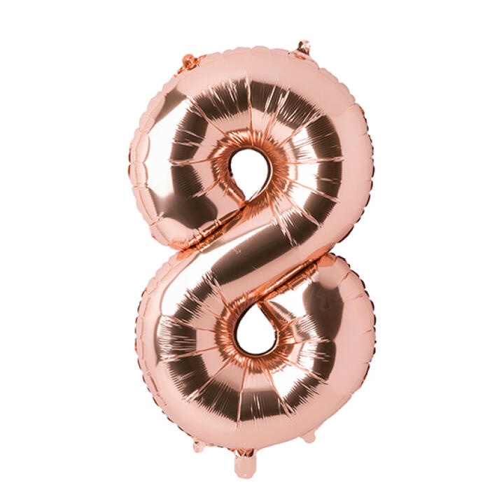 Bong Bóng Số 8 ARTBOX Hàn Quốc Giấy Bạc Màu Vàng Hồng Dễ Thương (Lớn)