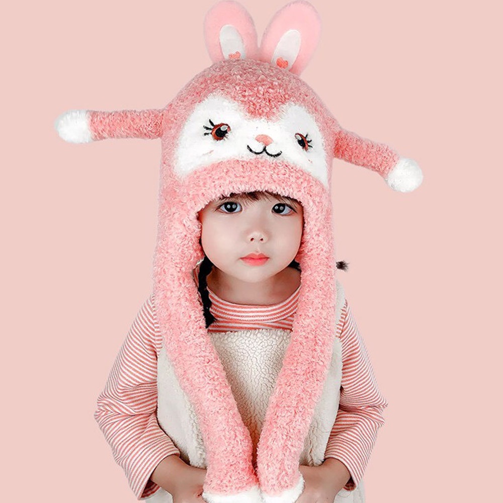Mũ tai thỏ giật, mũ bóp tai thỏ vẫy vẫy siêu đáng yêu, mẫu mới nhất năm nay