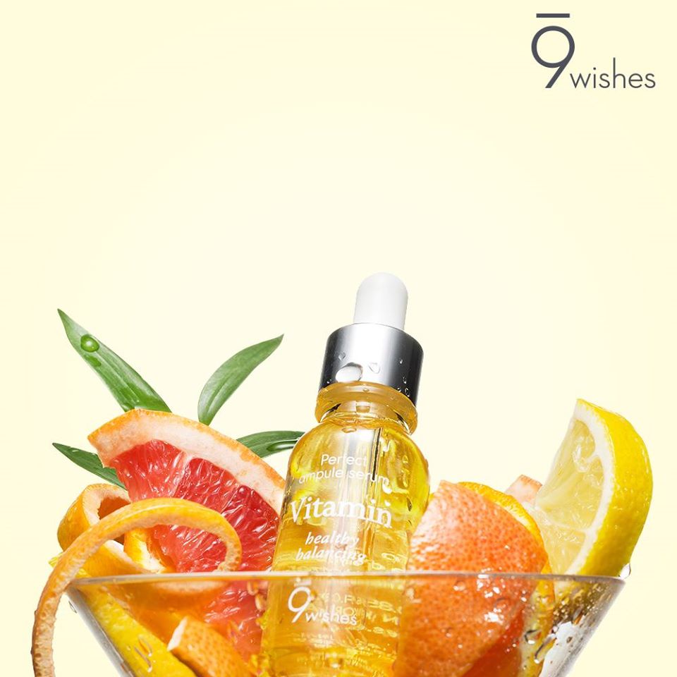 Tinh Chất Dưỡng Trắng Da, Chống Lão Hóa 9 Wishes Mega Vitamin Ampule Serum 25ml