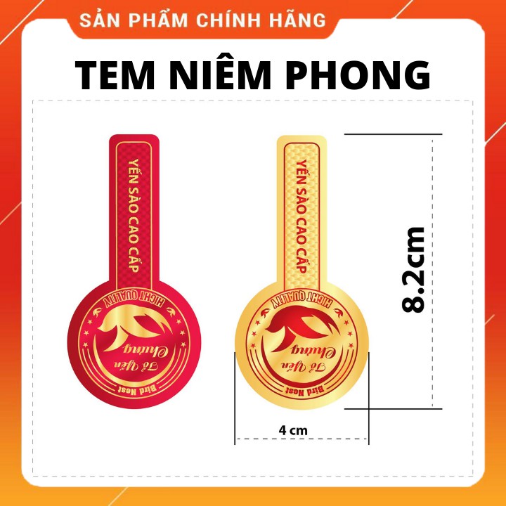 50 - 100 Tem niêm phong yến sào cao cấp