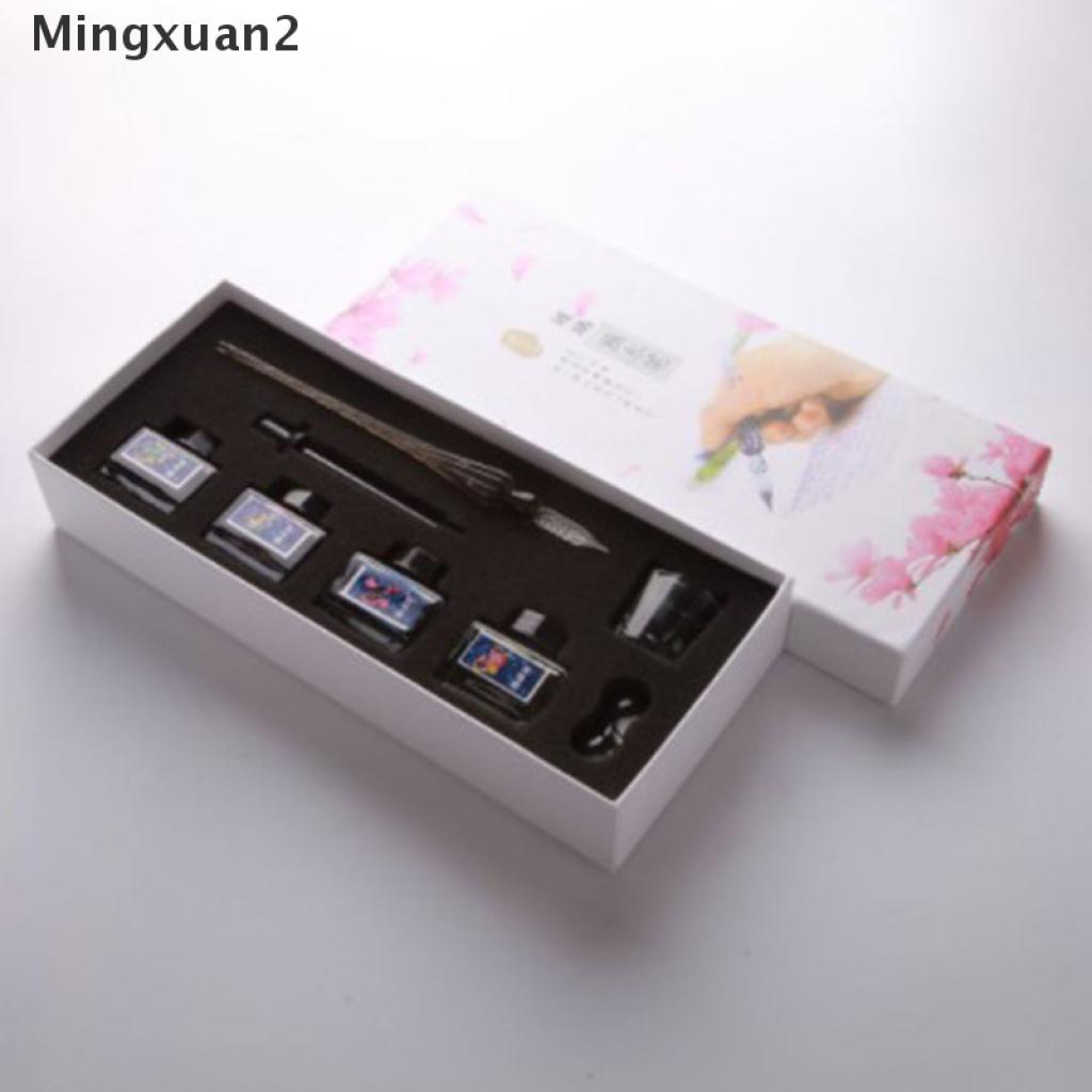 Bút thủy tinh nhúng mực phong cách vintage dùng cho văn phòng