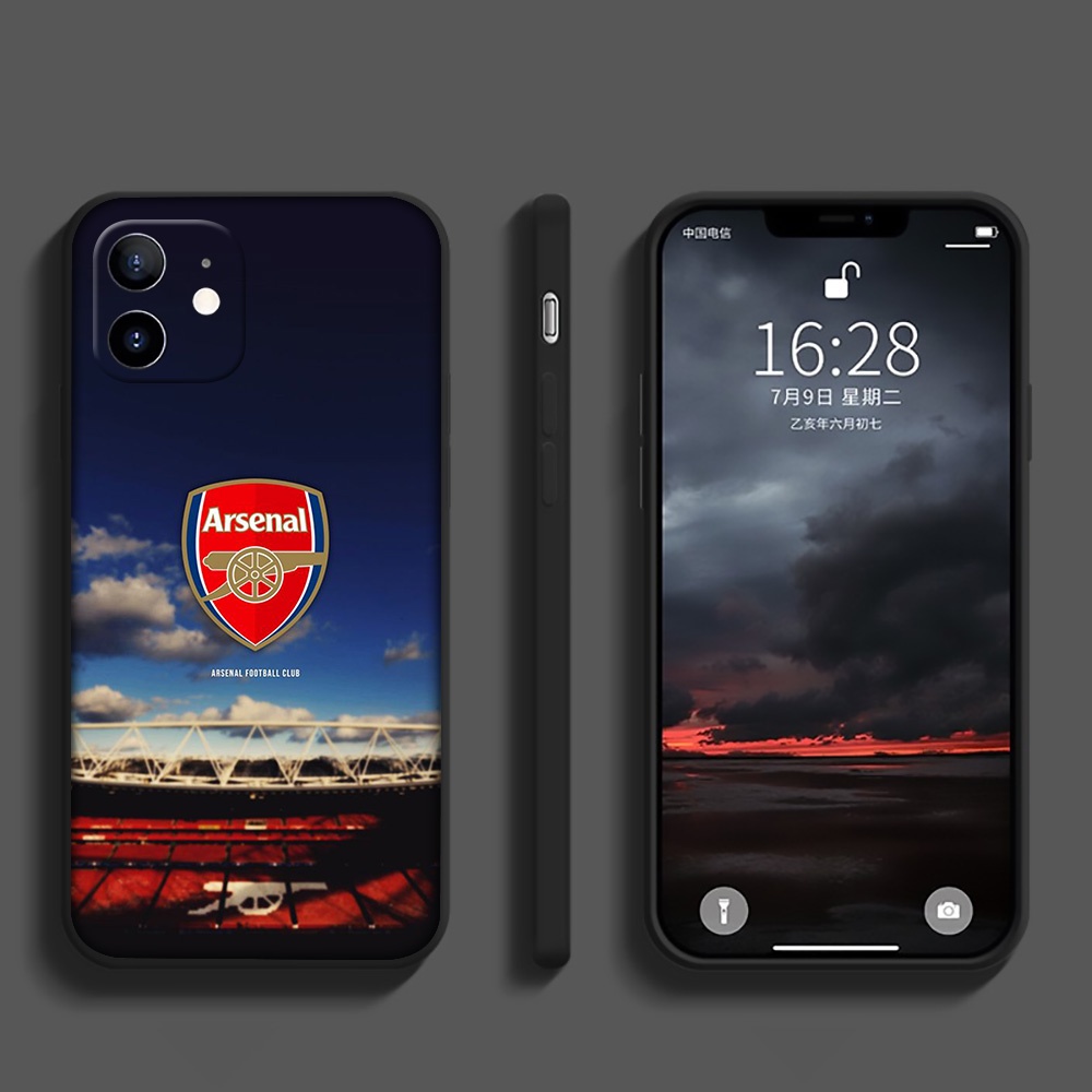 Ốp Điện Thoại Silicon Mềm Hình Câu Lạc Bộ Arsenal Cho iPhone 12 11 Pro X XS Max Mini Xk10