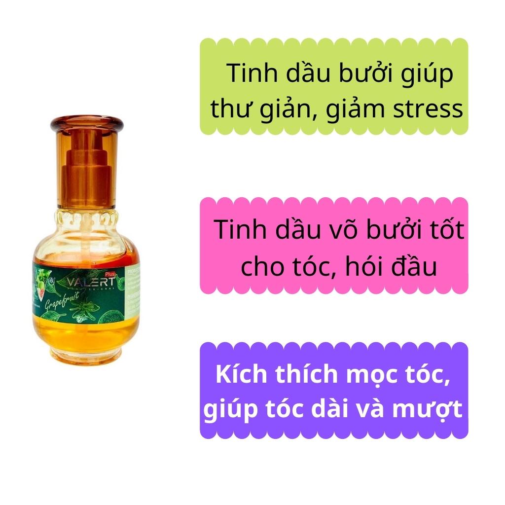 Tinh Dầu Bưởi Dưỡng Tóc Valert  60ml Serum Bưởi Kích Thích Mọc Tóc Tự Nhiên Chống Rụng Tóc Hiệu Quả Chăm Sóc Tóc SHOPTóc