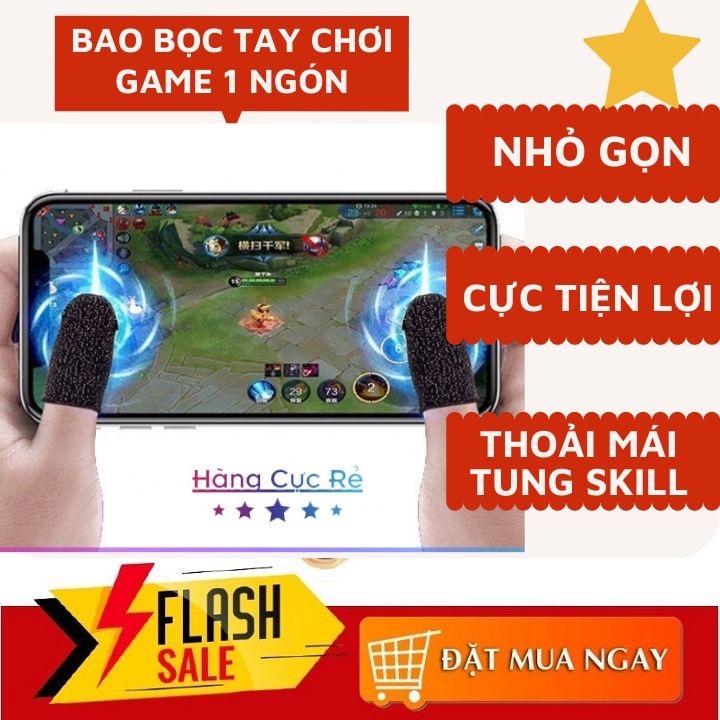 Găng tay chơi game - bao bọc ngón tay chơi game chống mồ hôi free fire pubg liên quân giá rẻ loại tốt