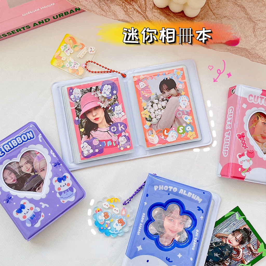3 inch Polaroid album ảnh thẻ nhỏ cuốn sách bưu thiếp ngôi sao chaser album ảnh nhỏ