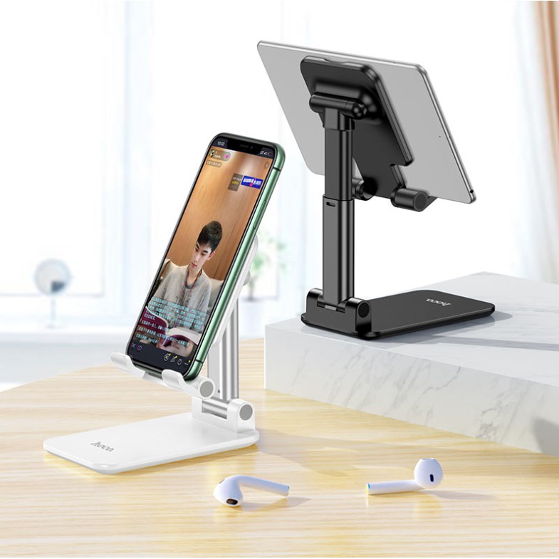 Giá đỡ Điện thoại máy tính bảng Hoco PH29A để bàn gấp gọn đa năng chống tê mỏi xem video web phim sinh viên văn phòng