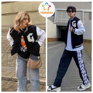 Áo khoác dù bomber G áo bomber bóng chày unisex nam nữ - VIETSTAR