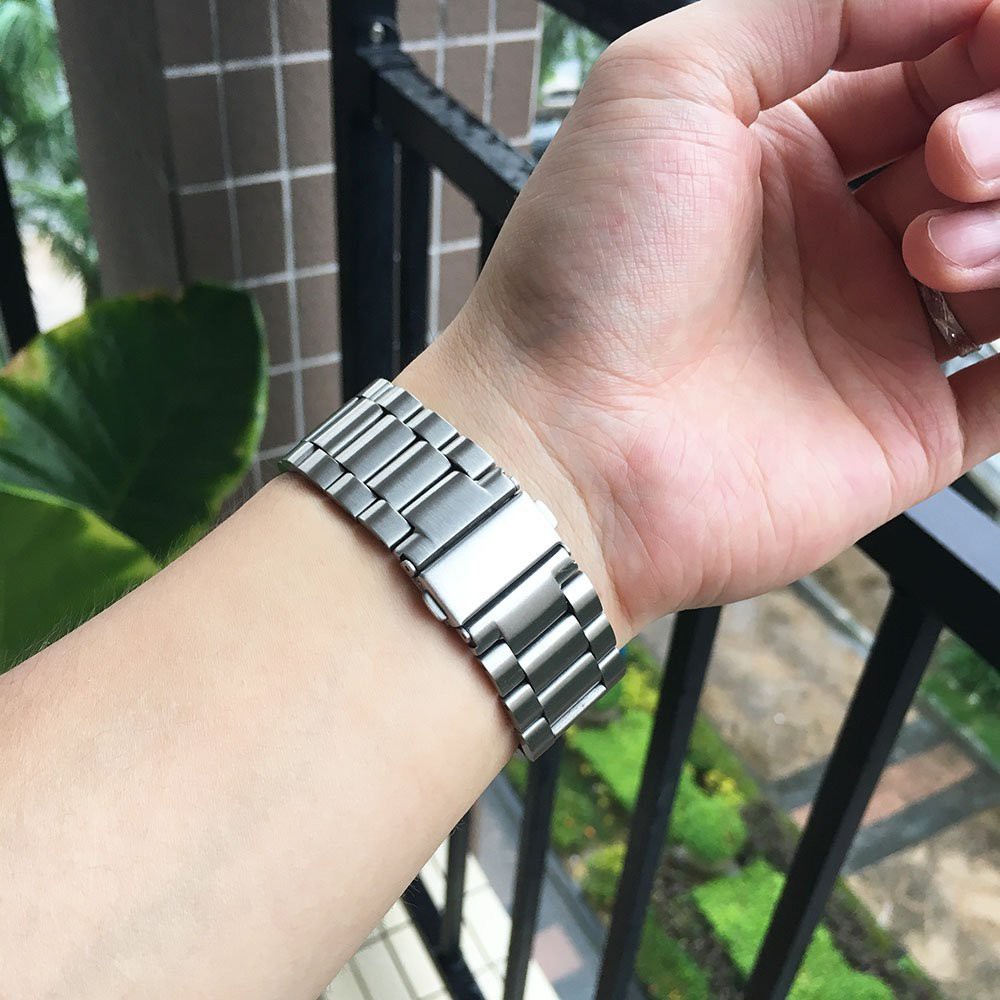 Dây Đeo Inox 22Mm Cho Đồng Hồ Thông Minh Huami Amazfit GTR2 GTR3 Pro GTR4 GTR 47mm 2e Pace Stratos 2 2S 3