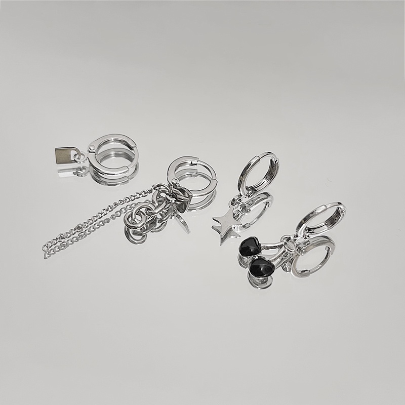 Bộ Bốn Khuyên Tai Tua Rua Cá Tính Thời Trang Mùa Hè Cho Nữ