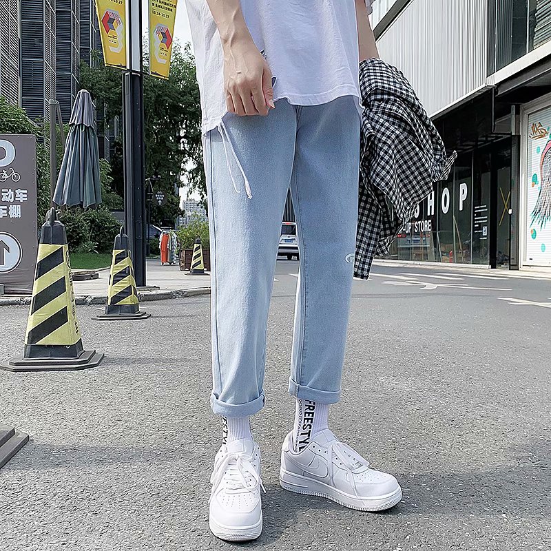 NEW Men's Fashion Long Jeans