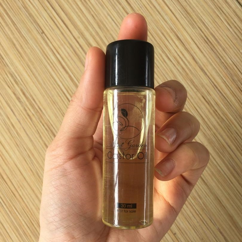 Dầu tẩy trang Mini Garden Castor Oil chai 30ml - tẩy trang môi, mắt hiệu quả bibi90