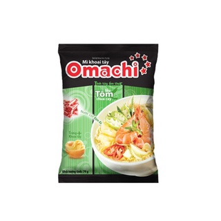 Mỳ gói Omachi 80g các vị: bò hầm, sườn hầm ngũ quả, tôm chua cay, bò hầm xốt vang