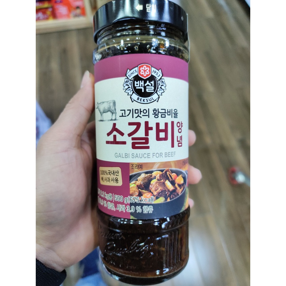 Sốt ướp sườn bò nướng, xào hàn quốc beksul 500g - 소갈비양념