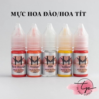 SET 6 LỌ MỰC MỸ HOA ĐÀO BONG ĐẬM