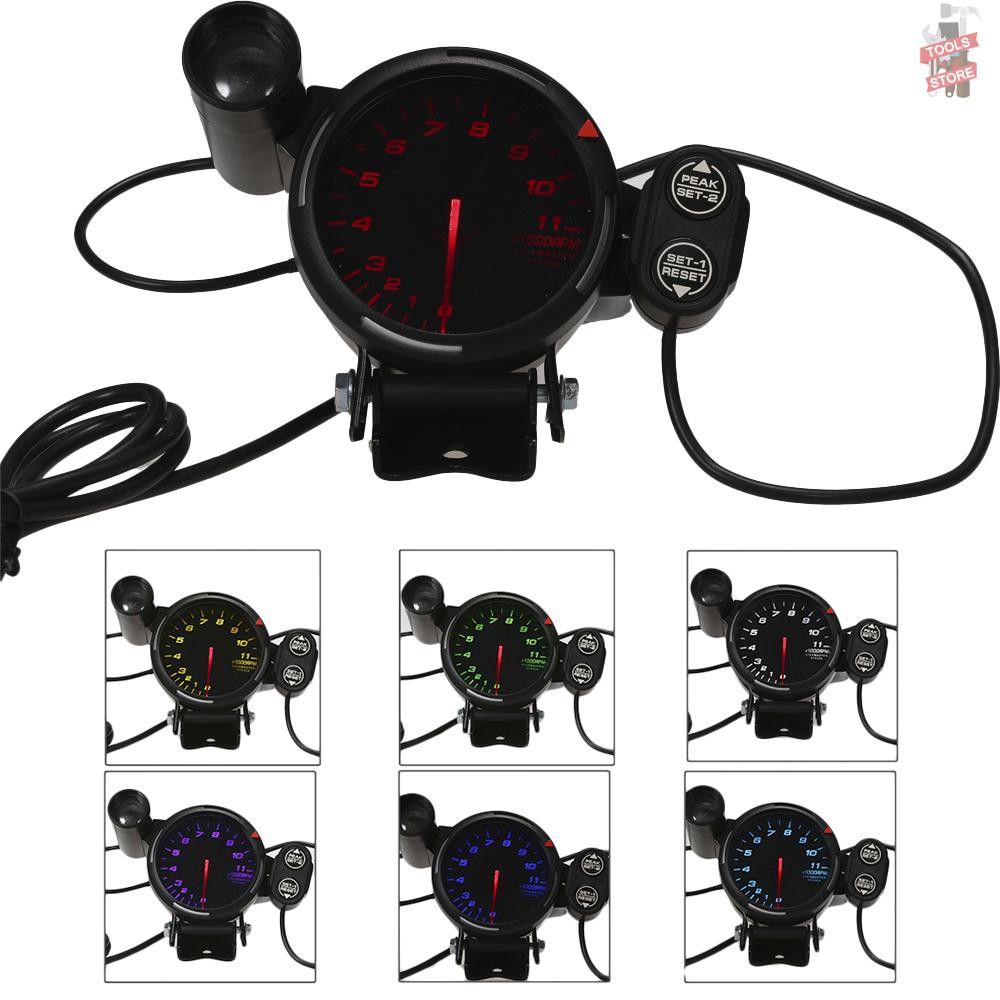 Đồng Hồ Đo Tốc Độ Vòng Tua 0-11000 Rpm 7 Màu