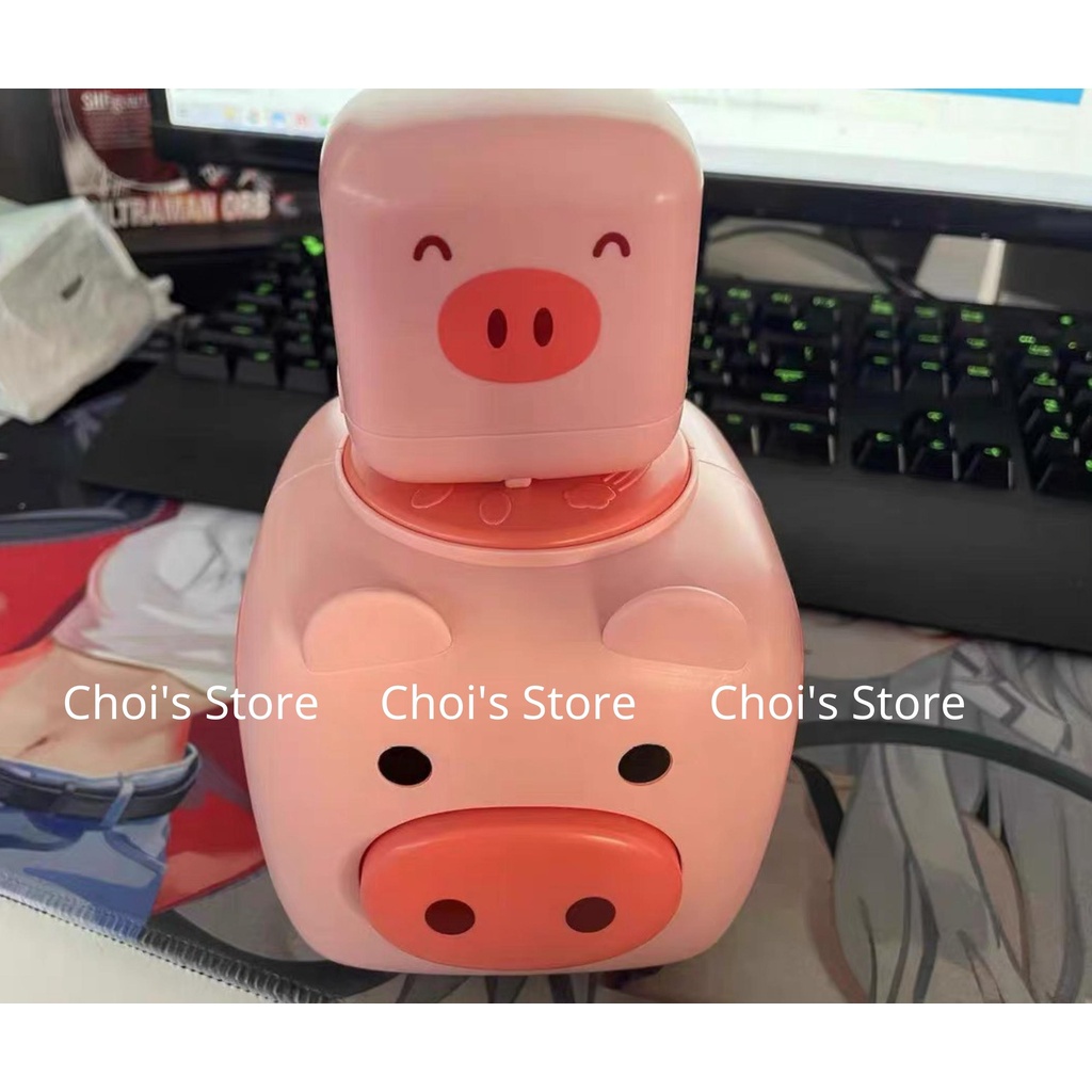 Đồ chơi phím nhạc, trống mẫu mẹ con heo hồng, bò sữa siêu đáng yêu có bánh xe chạy đà Choi Store 62