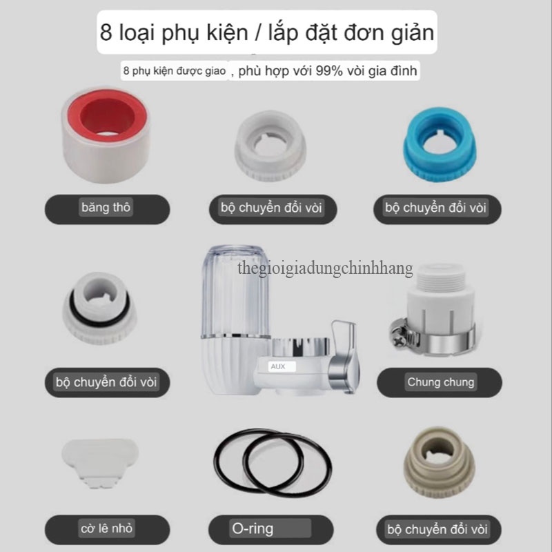 BỘ LỌC NƯỚC TẠI VÒI LÀM SẠCH GẤP 8 LẦN- CHÍNH HÃNG
