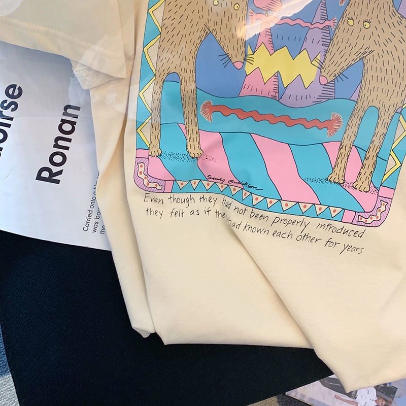 Áo Thun Tay Ngắn Cổ Ren Thời Trang Mùa Hè Phong Cách Mới Cho Nữ