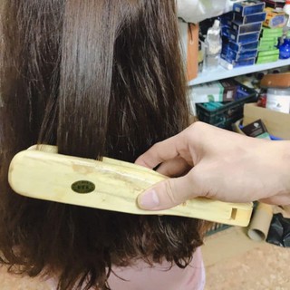 Lược kẹp gỗ tóc duỗi ép
