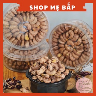 Hạt Điều Rang Muối Vỏ Lụa Bình Phước 500g - Hộp tròn hạt to chắc tròn đều - Shop Mẹ Bắp [Nhà Làm]