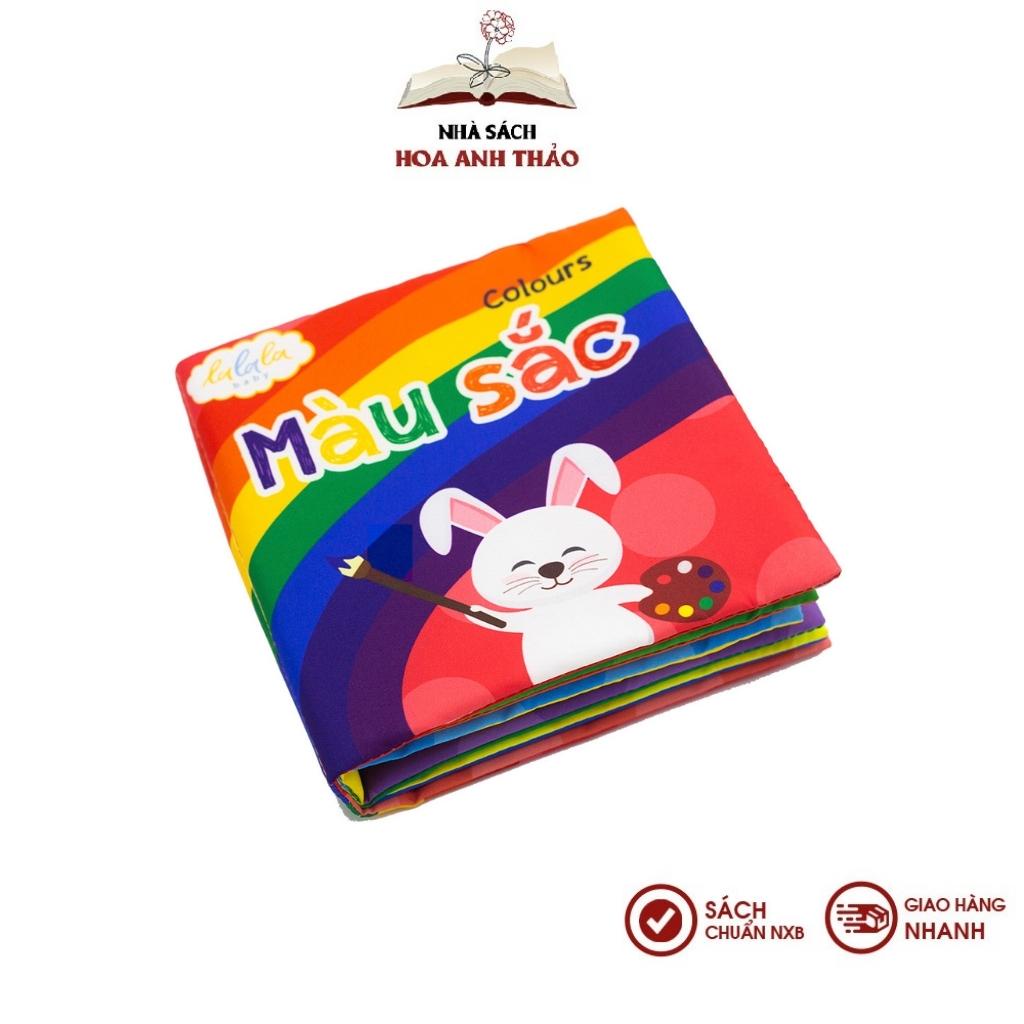 Sách vải Lalala baby, kích thích đa giác quan: My very first book, bộ 08 cuốn, kích thước 15x15cm 12 trang