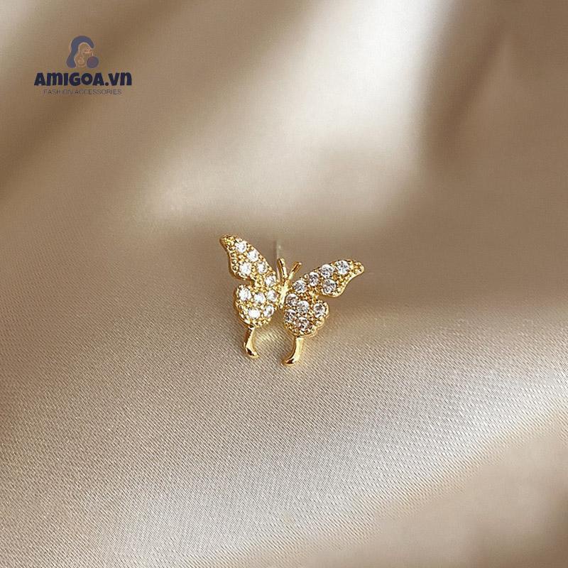 ✨✨Hoa Tai Hình Bướm Đính Đá Phong Cách Hàn Quốc Cho Nữ